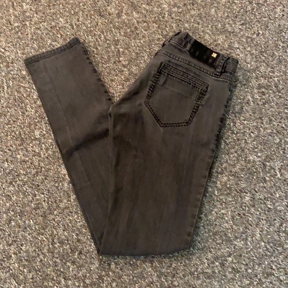 Bcbgmaxazria Mia Skinny Jeans Black Rinse 28 - Picture 2 of 7